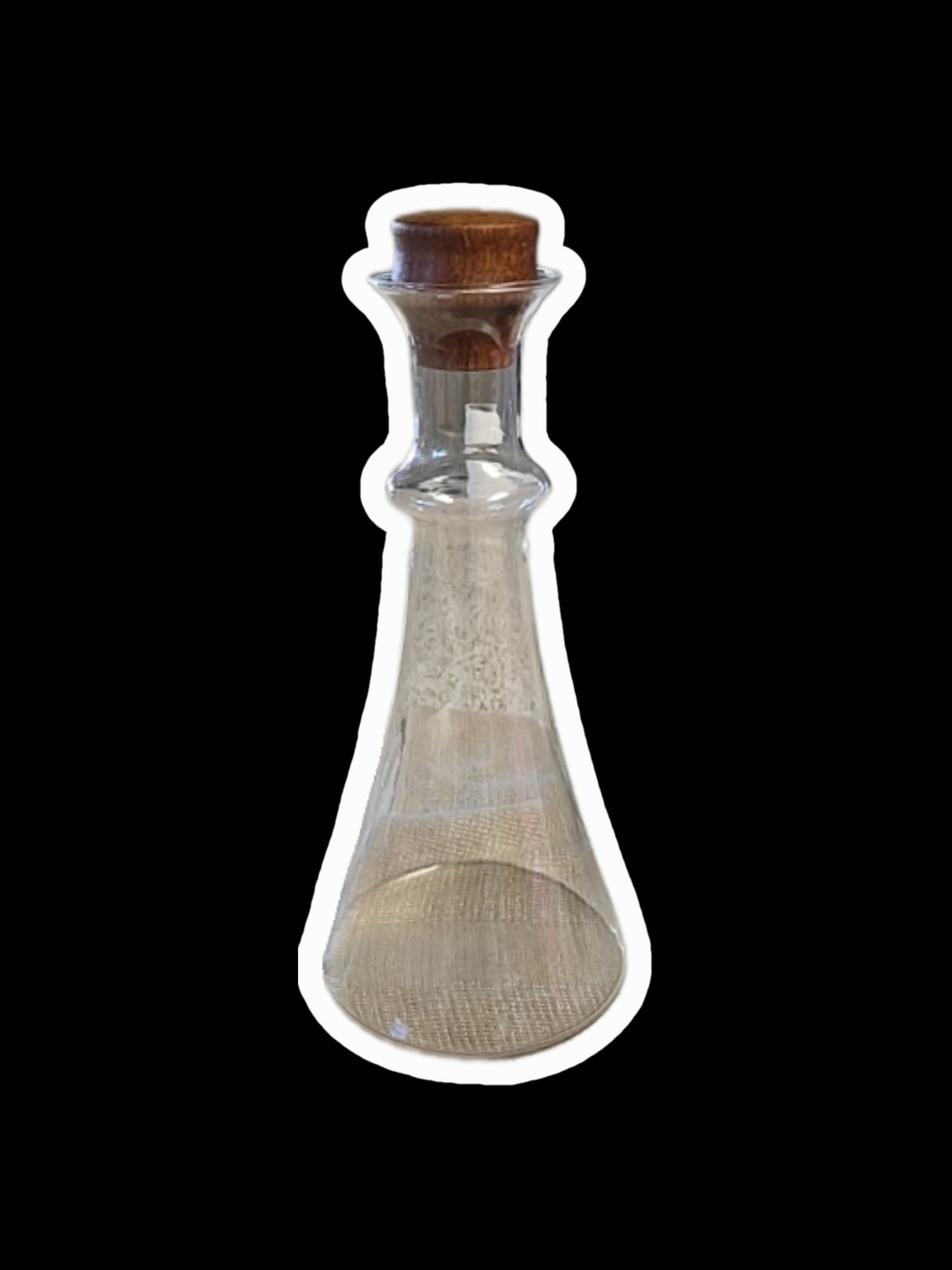 Vintage Dansk Wine Decanter Carafe Glass Teak Stopper Denmark MCM Mid-Century